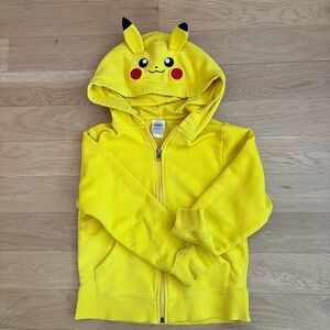Hanna Andersson Pokemon Pikachu Zipper Hoodie size 6-7